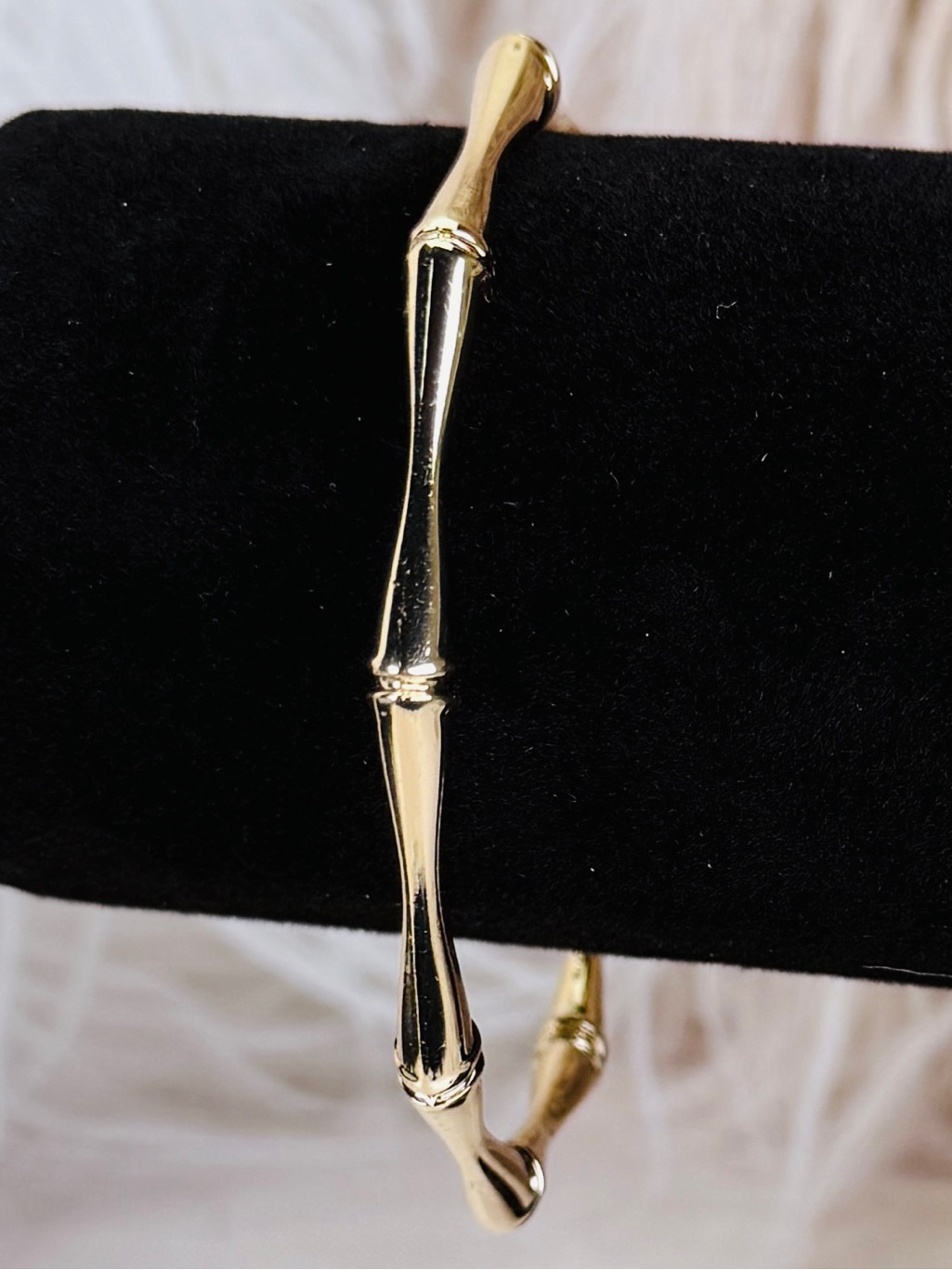 Vintage Goldtone Branch Minimalist Bangle Bracelet